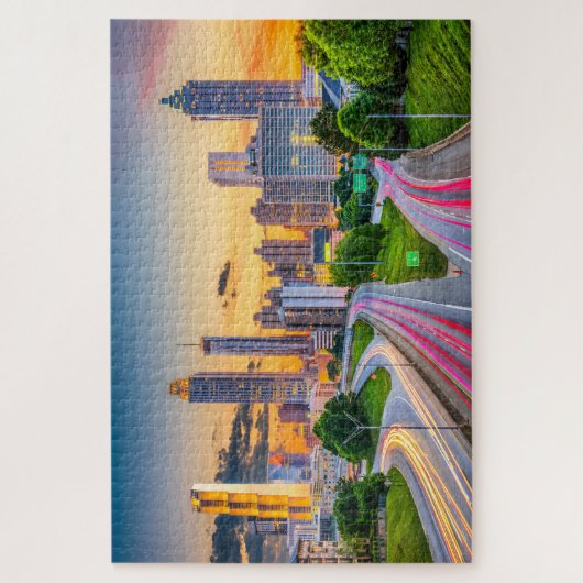 Sunrise Cityscape Building Atlanta Georgia Reivel Legpuzzel (Verticaal)