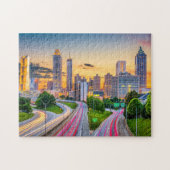 Sunrise Cityscape Building Atlanta Georgia Reivel Legpuzzel (Horizontaal)