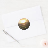 Sunrise Classic Round Sticker, glanzend Ronde Sticker (Envelop)