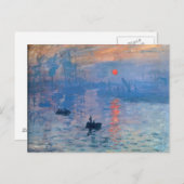 Sunrise - Claude Monet Briefkaart (Voorkant / Achterkant)