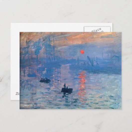 Sunrise - Claude Monet Briefkaart (Voorkant / Achterkant)