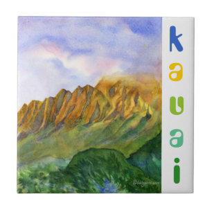 Sunrise Cliffs Kauai Hawaii Tegeltje