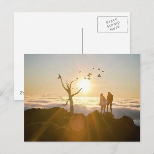 Sunrise Clouds Briefkaart (Voorkant / Achterkant)