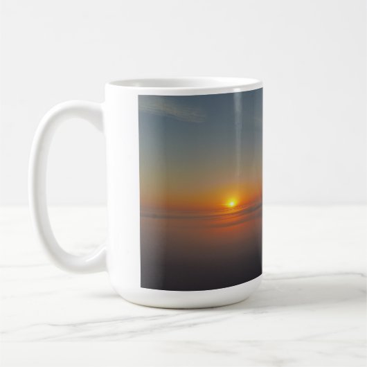 Sunrise Coffee Mok over de Mist (Links)