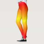 Sunrise Color-Leggings Leggings<br><div class="desc">Mooie Zomerzonsopgang Kleuren Geel en Rood Gradiënten Kleur Leggings - MINNED Design</div>