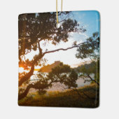 Sunrise Coromandel beach paradise New Zealand Keramisch Ornament (Links)