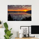 Sunrise, Crater Lake National Park, Oregon, Vereni Poster (Thuiskantoor)