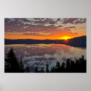 Sunrise, Crater Lake National Park, Oregon, Vereni Poster