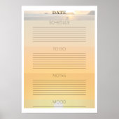 Sunrise Daily Planner Poster (Voorkant)