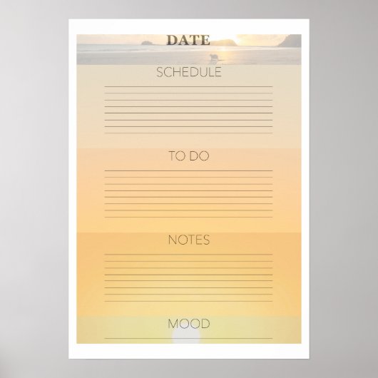 Sunrise Daily Planner Poster (Voorkant)