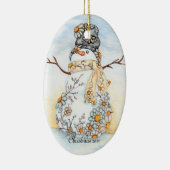 Sunrise Daisy Snowman Ornament (Rechts)