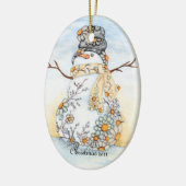 Sunrise Daisy Snowman Ornament (Links)