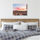 Sunrise Desert Fotografie Decor Canvas Afdruk (Insitu (Slaapkamer))