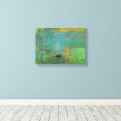 Sunrise door Claude Monet Canvas Afdruk (Insitu (Houten vloer))