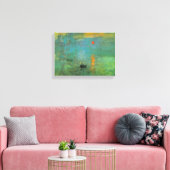 Sunrise door Claude Monet Canvas Afdruk (Insitu (Woonkamer))