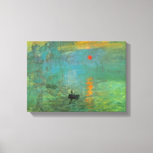 Sunrise door Claude Monet Canvas Afdruk (Voorkant)