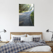 Sunrise door mist langs groene rivier canvas afdruk (Insitu (Slaapkamer))