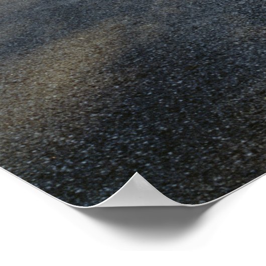 Sunrise door mist langs groene rivier poster (Hoek)