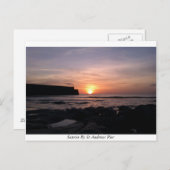 Sunrise door St Andrews Pier Briefkaart (Voorkant / Achterkant)
