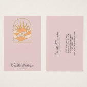 Sunrise Dusty Pink die juwelen verdient Visitekaartje (Voorkant /achterkant)
