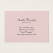 Sunrise Dusty Pink die juwelen verdient Visitekaartje (Achterkant)