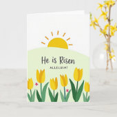 Sunrise Easter Celebration Card Kaart (Gele Bloem)