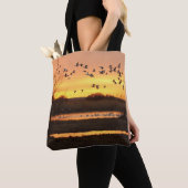 Sunrise en Geese Tote Bag (Dichtbij)