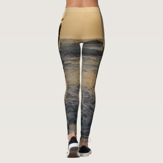 Sunrise en Paddleboarding Leggings (Achterkant)
