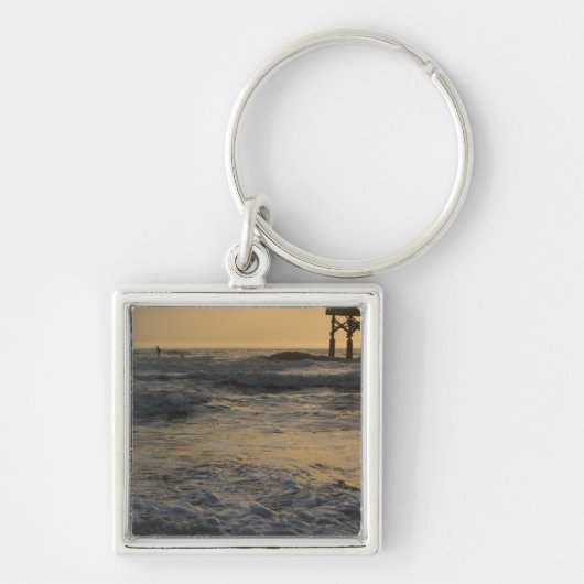 Sunrise en Paddleboarding Sleutelhanger (Voorkant)