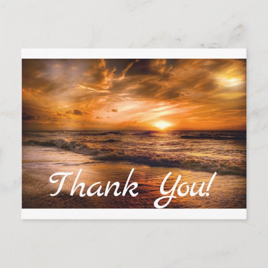 Sunrise en Seascape Briefkaart (Voorkant)