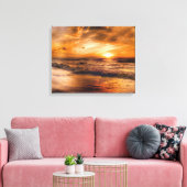 Sunrise en Seascape Canvas Afdruk (Insitu (Woonkamer))