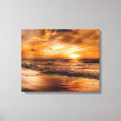 Sunrise en Seascape Canvas Afdruk (Voorkant)