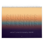 Sunrise en Sunset Landschapsfoto's Ontario Canada Kalender (Hoes)