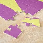 Sunrise en Waves Abstracte kunst Legpuzzel (Zijkant)