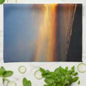 Sunrise en Zee Theedoek (Gevouwen)