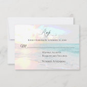** Sunrise Exotic Ocean - Beach Wedding RSVP (Voorkant)