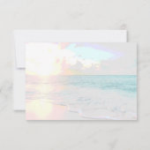 ** Sunrise Exotic Ocean - Beach Wedding RSVP (Achterkant)
