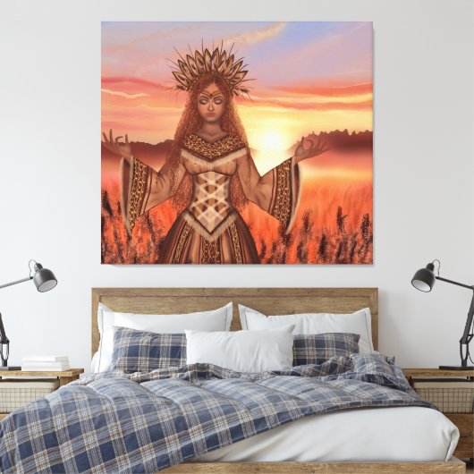 Sunrise - Fantasy Design Canvas Afdruk (Insitu (Slaapkamer))