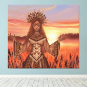 Sunrise - Fantasy Design Canvas Afdruk (Insitu (Houten vloer))