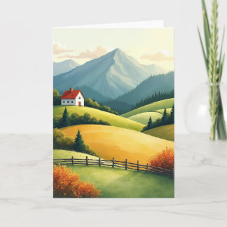 Sunrise Fathers Day Hills Card Kaart