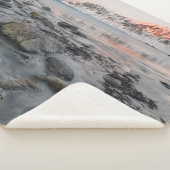 Sunrise Flakstad en Skagsanden Beach Sherpa Deken (3/4)