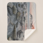 Sunrise Flakstad en Skagsanden Beach Sherpa Deken (Voorkant)