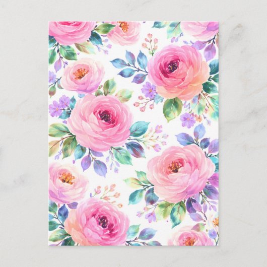 Sunrise Floral Boho Custom Name Design Briefkaart (Voorkant)