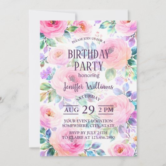 Sunrise Floral Boho Custom Name Design             Kaart (Voorkant)