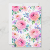 Sunrise Floral Boho Custom Name Design Kaart (Achterkant)