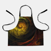 Sunrise Floral Red Abstract Art Apron Schort (Voorkant)