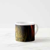 Sunrise Floral Red Abstract Art Espresso Mok (Voorkant rechts)