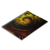 Sunrise Floral Red Abstract Art Notitieboek (Linkerzijde)