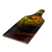 Sunrise Floral Red Abstract Art Paddle Snijplank (Hoek)