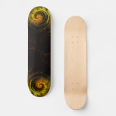 Sunrise Floral Red Abstract Art Skateboard (Voorkant)